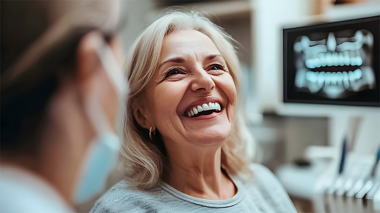 Porcelain implant bridge option